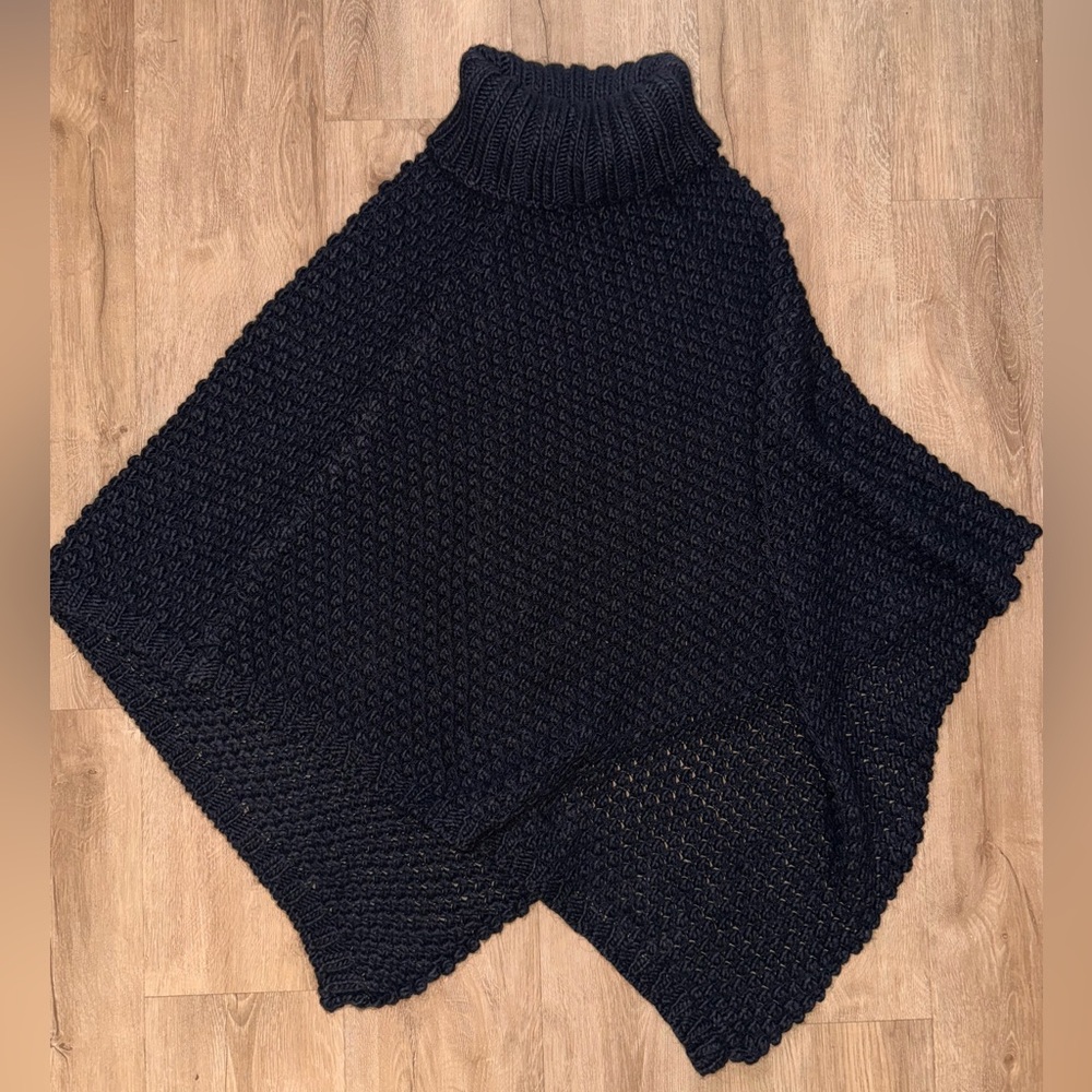 Elegant Black Knit Women's Sweater